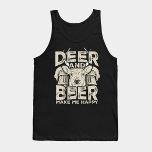 Deer and Beer Funny Hunter Hunting Tank Top